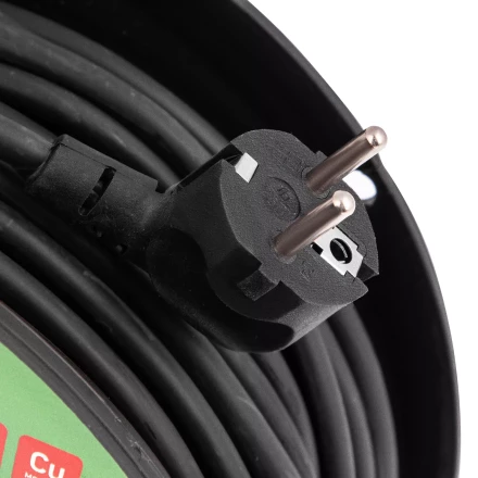 Удлинитель силовой на кабельной катушке, ПВС, 50 м, 4 розетки с крышкой, IP44, 16А, УХз16, Россия Сибртех 96048 купить в Нефтеюганске