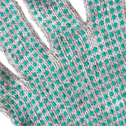 Перчатки трикотажные, ПВХ &quot;Точка&quot;, меланж, 6 пар в упаковке, 7 класс Россия 67817 купить в Нефтеюганске