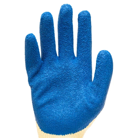 Перчатки трикотажные, полиэфирные, латексное рельефное покрытие, размер 8// Сибртех 677515 купить в Нефтеюганске