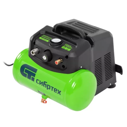 Компрессор воздушный безмаслянный BL 1100/6 1100Вт, ресивер 6 литров, 180 л/мин// Сибртех 58059 купить в Нефтеюганске