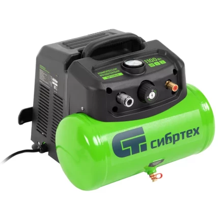 Компрессор воздушный безмаслянный BL 1100/6 1100Вт, ресивер 6 литров, 180 л/мин// Сибртех 58059 купить в Нефтеюганске
