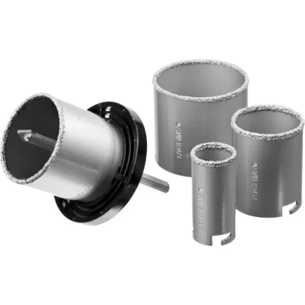 Набор STAYER &quot;PROFESSIONAL&quot;: Коронки с основанием и центровочным сверлом, d=33, 53, 67, 73мм, 6предм 33345-H6 купить в Нефтеюганске