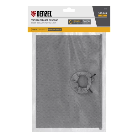 Мешок тканевый многоразовый для пылесоса Denzel SVC15, LVC15// Denzel 28212 купить в Нефтеюганске
