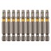 Бита TX 25х50, сталь S2, шестигранный профиль, 10 шт. Е 6,3 Denzel 11670 купить в Нефтеюганске