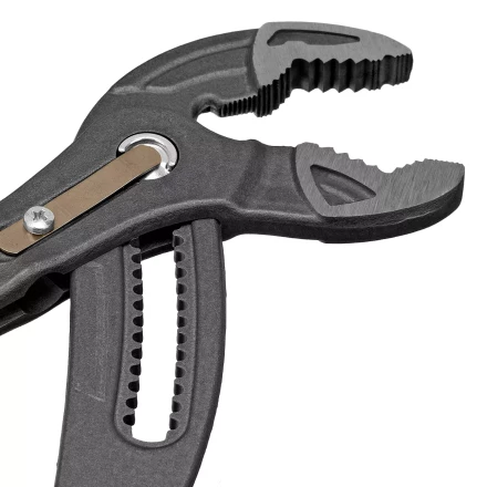 Клещи переставные Denzel 17907, кнопочный механизм, обливные рукоятки, 300 мм купить в Нефтеюганске