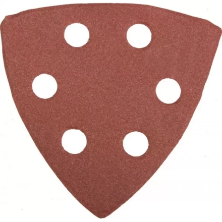 Треугольник шлифовальный универсальный STAYER &quot;MASTER&quot; на велкро основе, 6 отверстий, Р320, 93х93х93мм, 5шт 35460-320 купить в Нефтеюганске