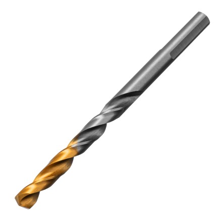 Сверло спиральное по металлу Denzel 6 x 93 мм, Р6М5, Golden Tip, 718235 купить в Нефтеюганске