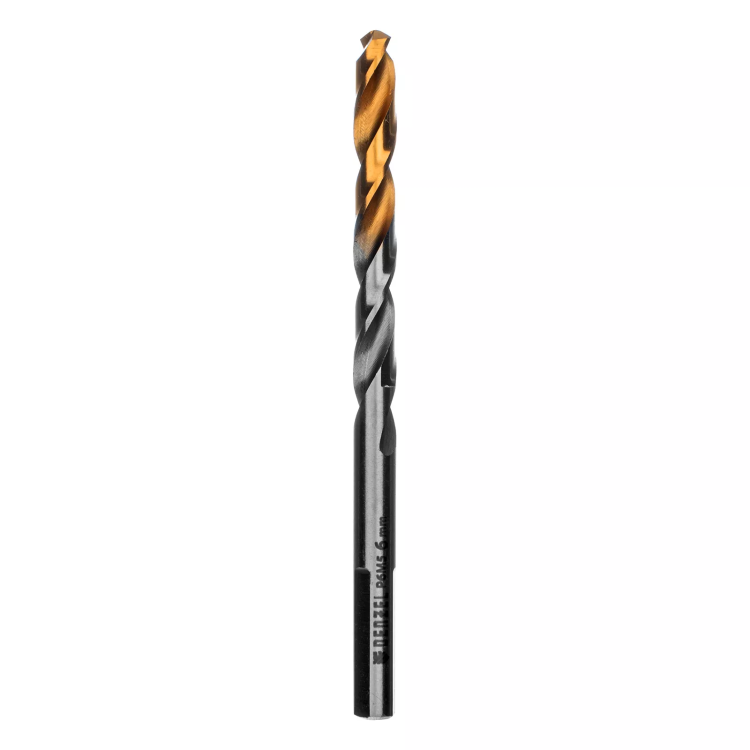 Сверло спиральное по металлу Denzel 6 x 93 мм, Р6М5, Golden Tip, 718235 купить в Нефтеюганске