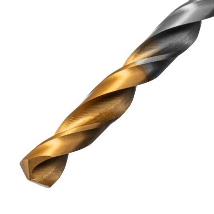 Сверло спиральное по металлу Denzel 6 x 93 мм, Р6М5, Golden Tip, 718235 купить в Нефтеюганске