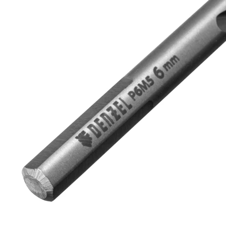 Сверло спиральное по металлу Denzel 6 x 93 мм, Р6М5, Golden Tip, 718235 купить в Нефтеюганске