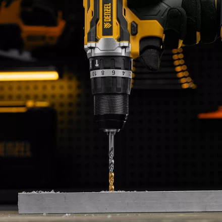 Сверло спиральное по металлу Denzel 6 x 93 мм, Р6М5, Golden Tip, 718235 купить в Нефтеюганске