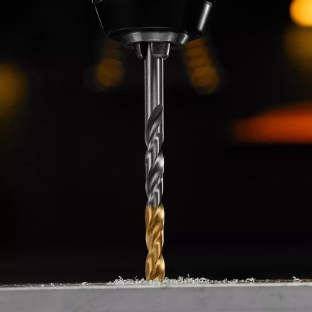 Сверло спиральное по металлу Denzel 6 x 93 мм, Р6М5, Golden Tip, 718235 купить в Нефтеюганске