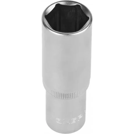 Головка торцовая ЗУБР "МАСТЕР" (1/2"), удлиненная, Cr-V, FLANK, хроматированное покрытие, 19мм 27726-19 купить в Нефтеюганске