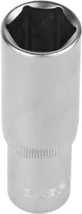 Головка торцовая ЗУБР "МАСТЕР" (1/2"), удлиненная, Cr-V, FLANK, хроматированное покрытие, 19мм 27726-19 купить в Нефтеюганске