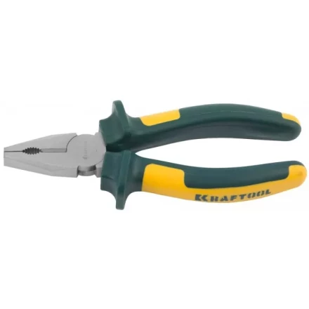 Плоскогубцы KRAFTOOL&quot;KRAFT-MAX&quot;комб,Cr-Mo,маслобензост двухкомп рукоятки,шарнирное соединение с повыш износост,160мм 22011-1-16 купить в Нефтеюганске