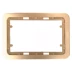 Панель СВЕТОЗАР &quot;ГАММА&quot; накладная для двойных розеток, цвет золотой металлик, 1 гнездо SV-54145-2-GM купить в Нефтеюганске