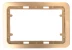 Панель СВЕТОЗАР &quot;ГАММА&quot; накладная для двойных розеток, цвет золотой металлик, 1 гнездо SV-54145-2-GM купить в Нефтеюганске