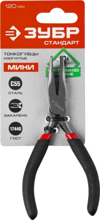 Тонкогубцы ЗУБР &quot;СТАНДАРТ&quot; изогнутые, 120мм 22169-4 купить в Нефтеюганске