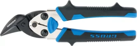 Ножницы по металлу&quot;PIRANHA&quot;МИНИ 185мм,прямой и правый рез,сталь-СrM,двухкомпонентные рукоятки GROSS 78361 купить в Нефтеюганске