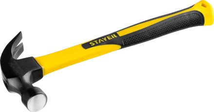 Молоток-гвоздодер &quot;Fiberglass&quot; с фиберглассовой рукояткой, 450 г, STAYER Professional 2026-450_z01 купить в Нефтеюганске