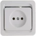 Розетка СВЕТОЗАР &quot;ГАММА&quot; одинарная, цвет белый, 16А/~250В SV-54100-W купить в Нефтеюганске
