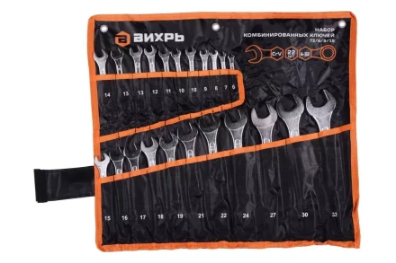 Набор комбинированных ключей 22 шт. 6 - 32, в чехле Вихрь 73/6/5/15 купить в Нефтеюганске
