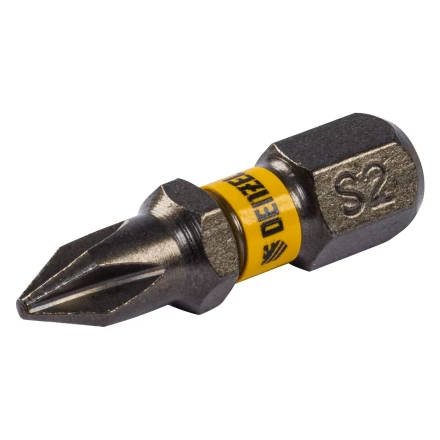 Бита PH1х25, сталь S2, шестигранный профиль, 10 шт. Е 6,3 Denzel 11651 купить в Нефтеюганске