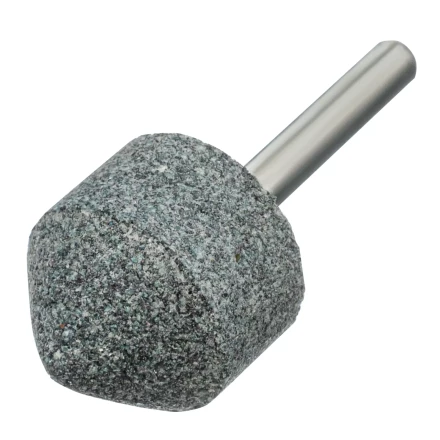 Шарошка абразивная, конус, для дрели, 25 x 25 мм, хвостовик d6 мм, 63С Denzel 76021 купить в Нефтеюганске