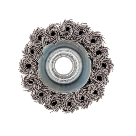 Щетка для УШМ, 65 мм, М14, &quot;чашка&quot;, крученая проволока 0.5 мм Сибртех 746207 купить в Нефтеюганске