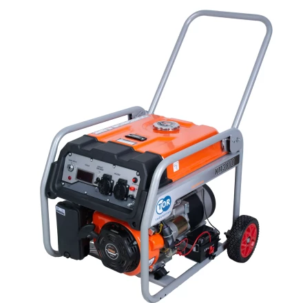 Генератор бензиновый TOR KM3800H 2,5 кВт 220В 16 л с электростартером и колесами 1018114 купить в Нефтеюганске