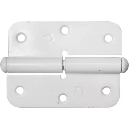Петля накладная стальная "ПН-85", цвет белый, правая, 85мм 37641-85R