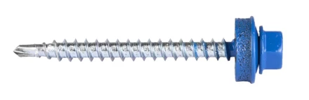 Саморезы ЗУБР &quot;ПРОФЕССИОНАЛ&quot; окраш., RAL 5005 синий насыщен., для крепл. кров. матер. к дерев. обреш., 4.8x50мм, 250шт 4-300315-48-050-5005 купить в Нефтеюганске