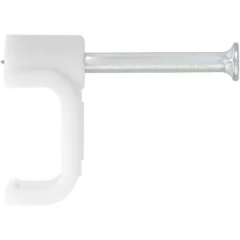 Скобы электроустановочные, 8 мм, прямоугольный профиль, 50 шт  СИБРТЕХ 47536 купить в Нефтеюганске