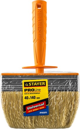 Макловица STAYER &quot;PROFESSIONAL&quot; UNIVERSAL, натуральная светлая щетина, пластмассовый корпус, 40х140мм 0182-14 купить в Нефтеюганске
