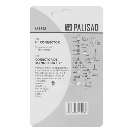 Соединитель пластмассовый быстросъемный, внутренняя резьба 3/4&quot; Palisad 661558 купить в Нефтеюганске