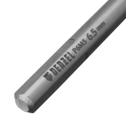 Сверло спиральное по металлу Denzel  6,5 x 100 мм, Р6М5, Golden Tip 718236 купить в Нефтеюганске