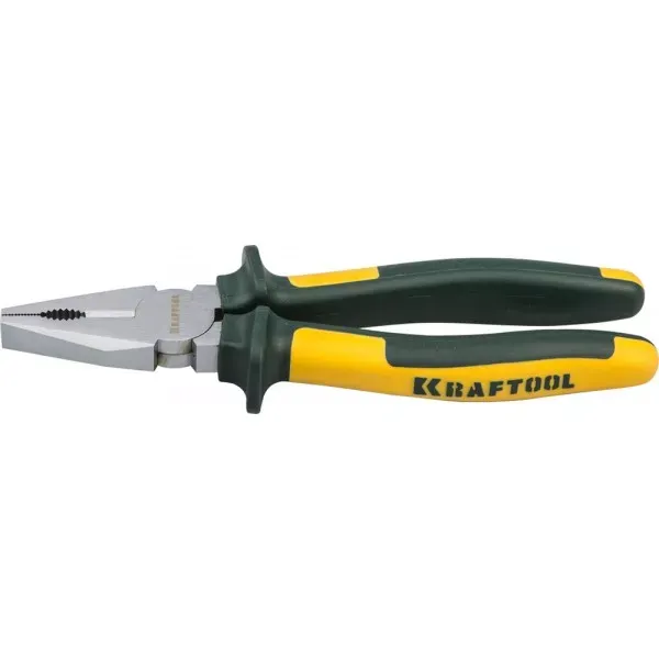 Плоскогубцы KRAFTOOL"KRAFT-MAX"комб,Cr-Mo,маслобензост двухкомп рукоятки,шарнирное соединение с повыш износост,180мм 22011-1-18 купить в Нефтеюганске