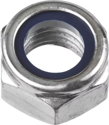 Гайка ЗУБР "МАСТЕР" DIN 985 самостопорящаяся, с нейлоновым кольцом, класс прочности 8, оцинкованная, M20, 5кг 303580-20 купить в Нефтеюганске