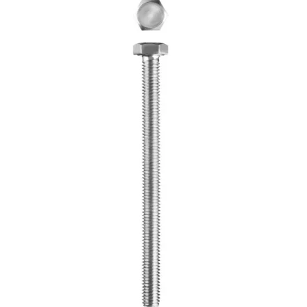 Болт ЗУБР &quot;МАСТЕР&quot; с шестигранной головкой, ГОСТ 7798-70, класс прочности 5.8, оцинкованный, M6x70мм, 5кг 303080-06-070 купить в Нефтеюганске