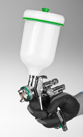 Краскопульт пневматический KRAFTOOL &quot;PRO&quot; Jeta 4000, HVLP, c верхним бачком, 1,3мм 06555-1.3 купить в Нефтеюганске