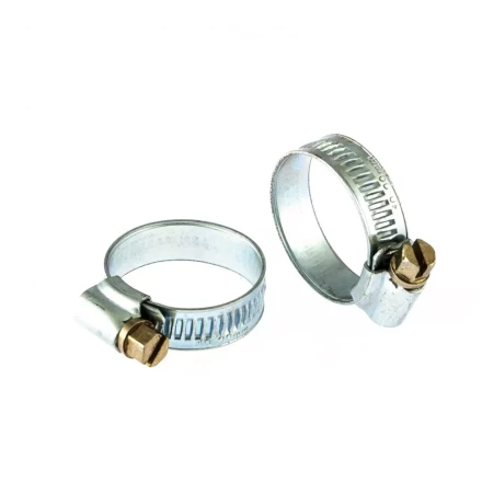 Хомуты металлические червячные 19-29 мм ширина 12 мм английский тип W1 2 шт Сибртех 47667 купить в Нефтеюганске