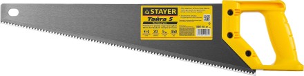 Ножовка ударопрочная (пила) STAYER ТАЙГА-5 450 мм, 5 TPI, быстрый рез поперек волокон, для крупных и средних заготовок 15061-45_z01 купить в Нефтеюганске