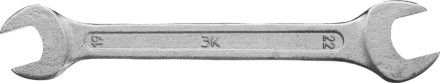 Ключ рожковый гаечный ЗУБР &quot;СТАНДАРТ&quot;, оцинкованный, 19х22мм 27115-19-22 купить в Нефтеюганске
