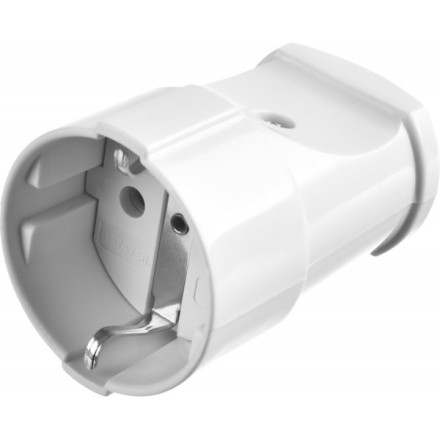 Розетка MAXElectro электрическая, 16А/220В, с заземлением, белая, STAYER 55180-W купить в Нефтеюганске