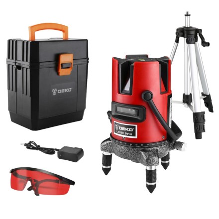 Уровень лазерный DEKO DKLL03RB SET 4, 065-0290 купить в Нефтеюганске