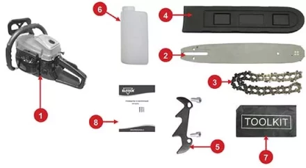 Бензопила Elitech БП 52/20 купить в Нефтеюганске