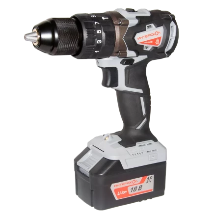 Аккумуляторная дрель-шуруповерт ИНТЕРСКОЛ ДАУ-13/18В (574.0.0.70) Li-ion АПИ (кейс, без аккум. и ЗУ) купить в Нефтеюганске
