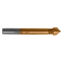 Зенковка конусная под М3, HSS, по металлу, цилиндрический хвостовик Denzel 72301
