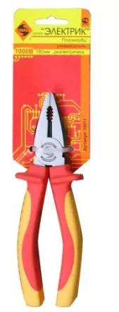 Плоскогубцы универс. диэлектрические 180мм 1/6/60 19011 купить в Нефтеюганске