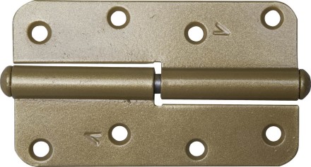 Петля накладная стальная &quot;ПН-110&quot;, цвет золотой металлик, левая, 110мм 37653-110L купить в Нефтеюганске